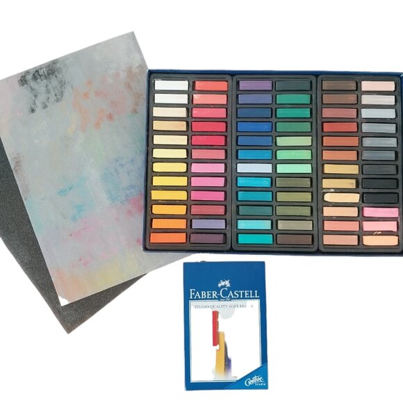 Faber Castell Lot Set 72 Mini Soft Pastel Sticks and Set 12 Pitt Pastel Pencils - Picture 5 of 14